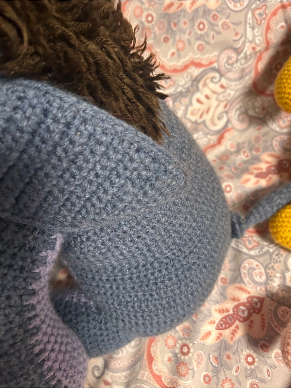 Hand crocheted eeyore - Picture 7 of 13